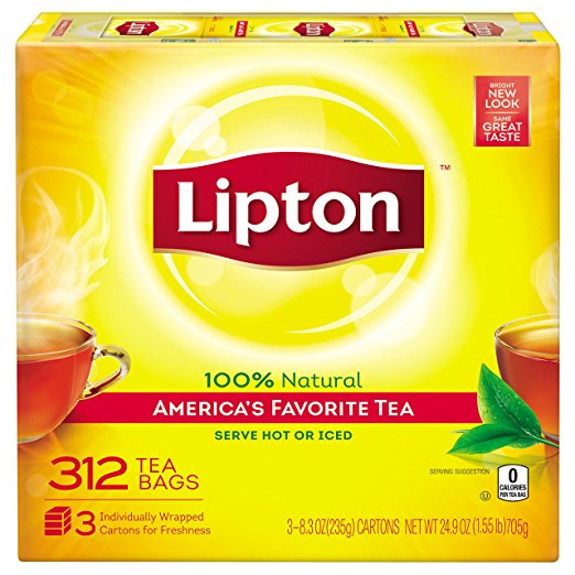 (Lipton Black Tea Bags Image)